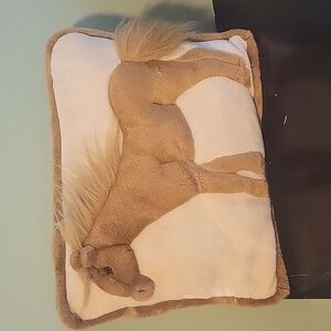 Angel Toy 1998 Stuffed Horse Equestrain Pillow Animal Cushion 13” X 15 1/2"